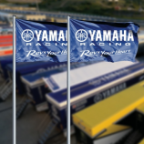 Custom Printing Outdoor Polyester Yamaha Flag Banner